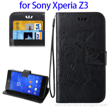 Factory Price for Sony Xperia Z3 e6553 LCD Case, Wallet Flip Cover For Sony Xperia Z3
